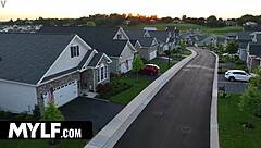 anna's valentine cum shower drenches her from neighbor and stepson threesome licks