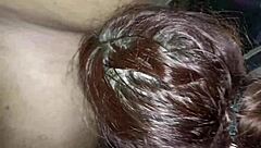 Slutty BBW turned cumdump at public bukkake gangbang party