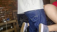 imagine pounding shaved tight 18yo stepdaughter pussy doggystyle just 6min before boyfriend arrives home