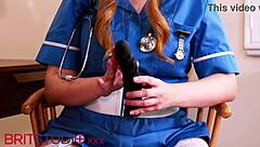 hey big boy grab that cock and stroke hard while nurse greene in lingerie teases her huge natural tits for your cum explosion