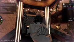 ready for doggystyle creampie after gaming with this bent-over demon girl?