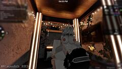 ready for doggystyle creampie after gaming with this bent-over demon girl?