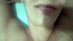 Married milf takes young guy's virginity, moans as monster cock fills her shaved pussy with creampie cum