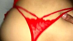 PUTA IN RED LINGERIE MOANS HARD THAT ASS NEEDS DP NOW!