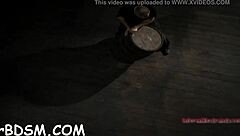 blindfolded babe gagged as toy shoves her twat deep 😈🔒🍆