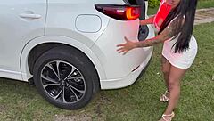 Hot Latina Milf Rides Huge Cock In Car 🔥🍆