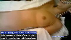 Dr Tampa's Tampa University Exam: Angel Santana's Shaved Pussy Spread