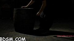 blindfolded babe gagged as toy shoves her twat deep 😈🔒🍆