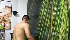 Hubby left for usa so his friend creampies my squirting pussy now