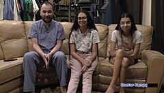 Dr Tampa's Tampa University Exam: Angel Santana's Shaved Pussy Spread