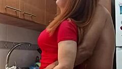 wanna taste my mother-in-law's wet vagina for breakfast in the kitchen before quickie anal creampie? 