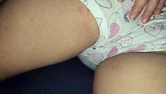 Stepdaughter surrenders easily to dad's small cock creampie