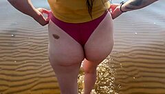 stepsister beach tease turns into home rough fuck frenzy