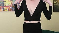 kit summers teases in tight black dress showing off that skinny body part 1