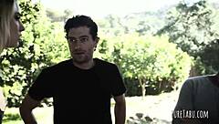 blonde double penetrated bent over doggystyle group slam!!