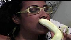 imagine tiny puerto rican midget latina stripping before big black cock rips clothes for florida workout