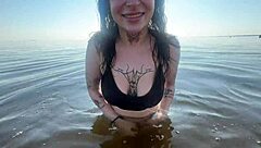 stepsister beach tease turns into home rough fuck frenzy