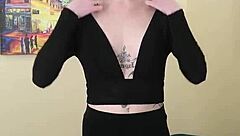 kit summers teases in tight black dress showing off that skinny body part 1