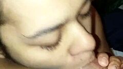 sloppy dominican latina wife deepthroats caribbean cock until wet gagging explosion!