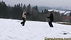 Danish Blonde Babe Delivers Deepthroat Blowjob Before Public Doggystyle Facial Outdoors