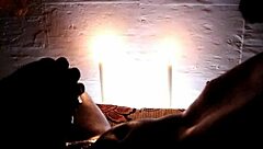 candlelit romantic sri lankan wife deepthroats monster cock at squirting party
