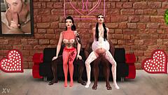 Sims 4 MILF hamil Kate Ina Chinga bagi kontol hitam raksasa orgy