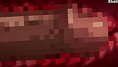 anime hentai babe bent over takes big cock doggystyle creampie in pussy