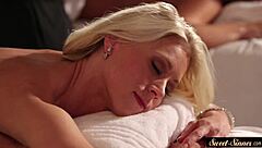 glam big tit milfs share masseur's cock in taboo mother-in-law threesome!