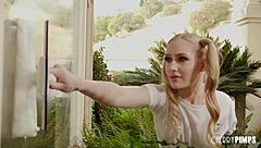 I'm Emma Starletto, petite blonde spinner so wet for Steve Holmes' cock inside me now.