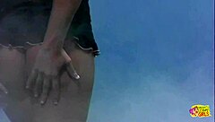 gorgeous blonde fingers wet pussy then brunette strap-on fucks her cowgirl style close up