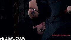 bound babe dominated and fucked hard by femdom couple