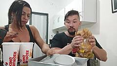 damn this milf's the biggest burger king slut on xvideos wanna bite?