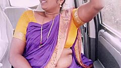 House Maid's Car Sex With Telugu Dirty Talk