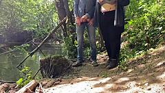 Mom-in-law's dirty handjob covers everything in cum wow!