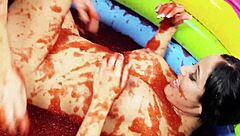 i feel romana ryder and tammie lee's naked bodies sliding in jam bath