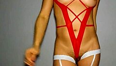 her perfect big natural tits swayed as milf's hairy pussy took accidental creampie from stud