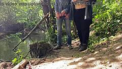 Mom-in-law's dirty handjob covers everything in cum wow!