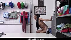 hey lifter milf, stuffing shop items in your underwear got you caught and punished in the garage?