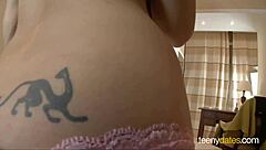 Can this petite blonde babe handle monster cock facial?