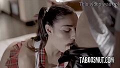 kinky robot brunette teen takes big cock deepthroat rimjob rough anal hardcore fantasy all night