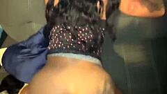 petite ebony baddie bends for backshots and ice play