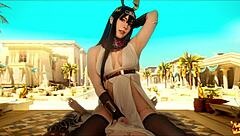 desert goddess entrances traveler in erotic ritual with moliyredwolf