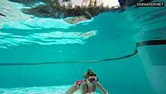 couple films eva sasalka and jason underwater pool fucking in tight 4some