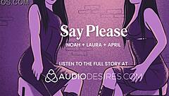 femdom wife dominates sub hubby with friend for real orgasm threesome