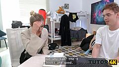 tutor4k slutty russian milf tutor takes two hard cocks in all holes during private lesson 🍆👩‍🏫💦