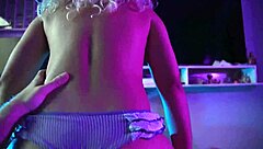 Cute girl teases relentlessly until cum blasts through pants onto face