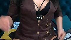 Hey too many clothes on this big titted latina stepmom