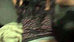 petite ebony baddie bends for backshots and ice play