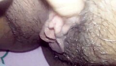 wet latina bbw teases her big chubby pussy close up