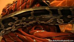 brunette indian beauty strips teasing erotically undressing nude